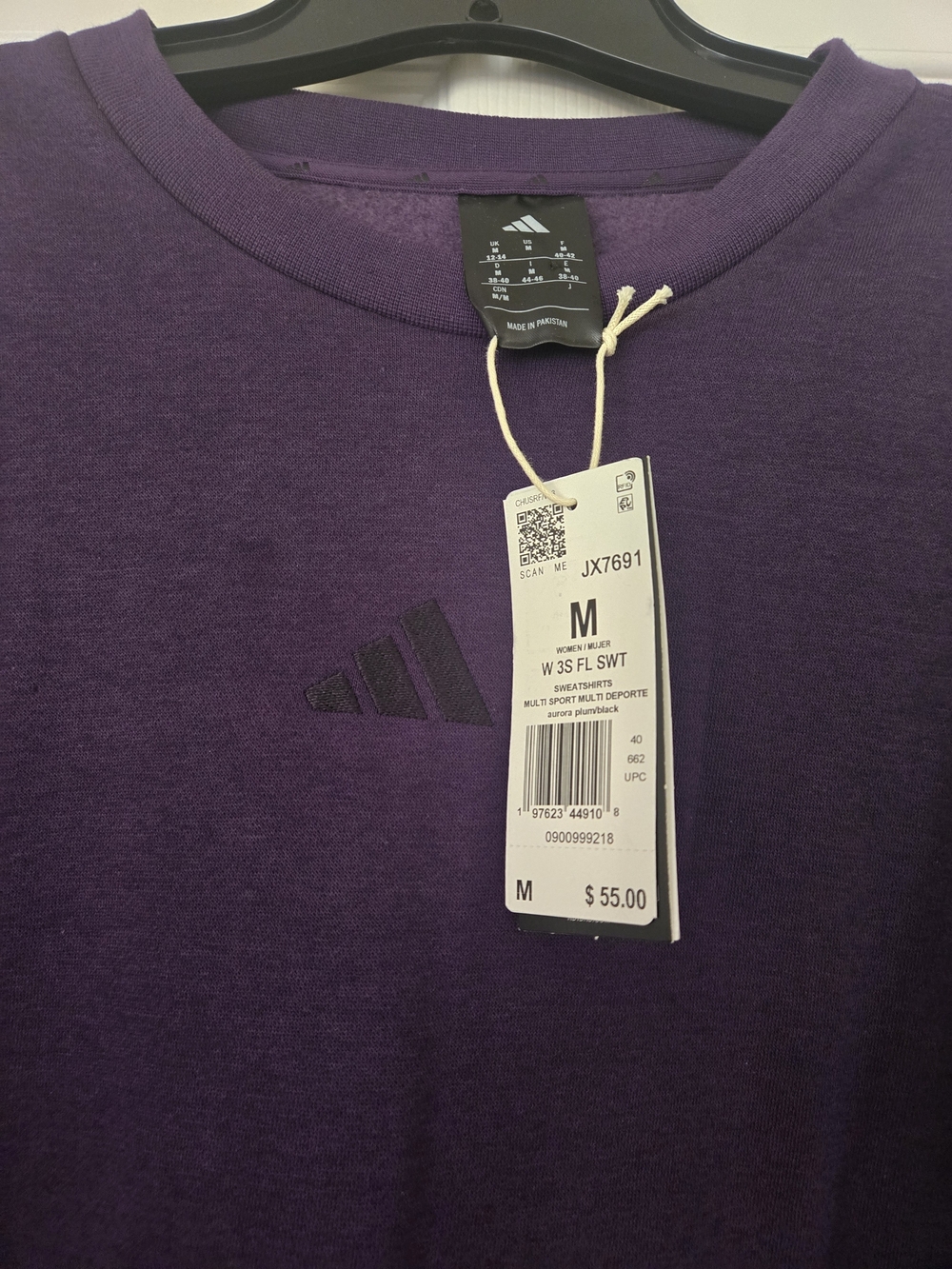 adidas Purple Crewneck Sweatshirt - Women’s Medium